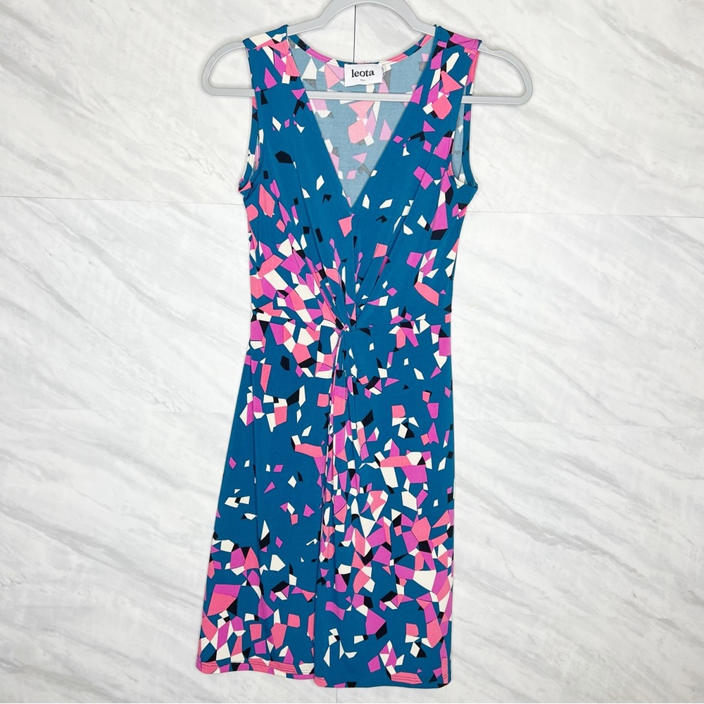 Leota Faux Wrap Dress Small